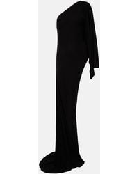 Gucci - Asymmetric Jersey Maxi Dress - Lyst