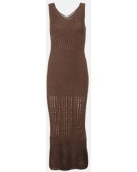 Max Mara - Valois Knitted Cotton-Blend Maxi Dress - Lyst