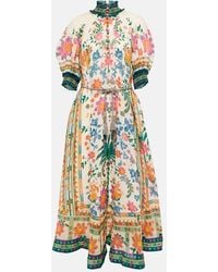 Zimmermann - Swing-Kleid mit Blumen-Print - Lyst