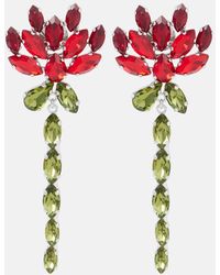 Simone Rocha - Floral Embellished Drop Earrings - Lyst