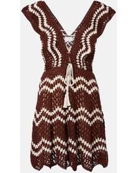Anna Kosturova - Melissa Crochet Cotton Minidress - Lyst