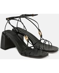 Jimmy Choo - Onyxia 70 Leather Sandals - Lyst