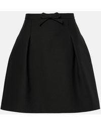 Valentino - Crepe Couture Miniskirt - Lyst