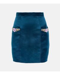 Miss Sohee - Silk Miniskirt With Swarovski® Crystals - Lyst