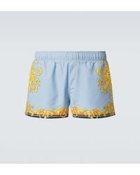 Versace - Printed Swim Trunks - Lyst
