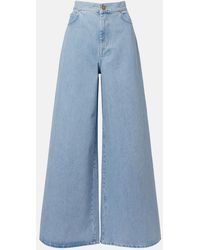 Max Mara - High-Rise Wide-Leg Jeans - Lyst