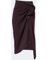 Dries Van Noten - Ruffled Cotton Jersey Midi Skirt - Lyst