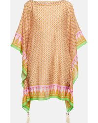 Tory Burch - Cotton And Silk Beach Cover-up - Lyst