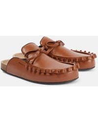 JW Anderson - Ruffled Leather Mules - Lyst