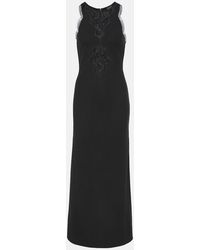 Giambattista Valli - Lace-Trimmed Midi Dress - Lyst