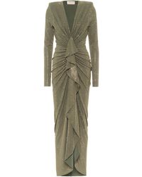 Alexandre Vauthier Vestido de fiesta adornado - Verde