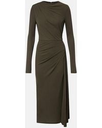 Erdem - Draped Jersey Midi Dress - Lyst