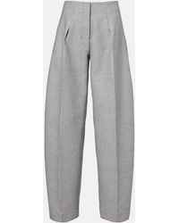 Jacquemus - Curvo Cotton And Wool Wide-Leg Pants - Lyst