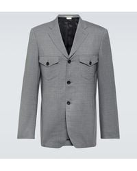 Comme des Garçons - Checked Wool Blazer - Lyst