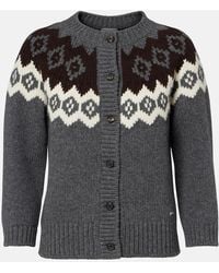 Prada - Cardigan Aus Wolle Und Kaschmir - Lyst
