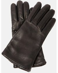 Saint Laurent - Handschuhe Cassandre aus Leder - Lyst