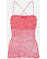 Roberta Einer - Alba Knitted Cotton Top - Lyst