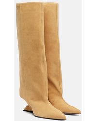 The Attico - Bottes Cheope 105 En Daim - Lyst