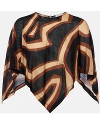 PUCCI - Labirinto Wool-Blend Blouse - Lyst