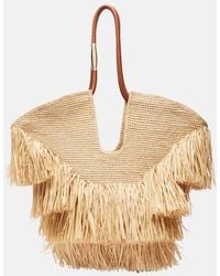 Zimmermann - Goldentime Medium Raffia Tote Bag - Lyst