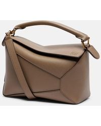 Loewe - Puzzle Small Leather Tote Bag - Lyst