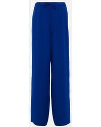 Valentino - Cady Couture High-Rise Wide-Leg Pants - Lyst