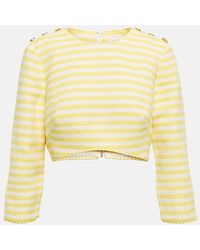 Zimmermann - Hide Tide Striped Crop Top - Lyst