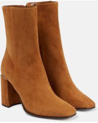 Jimmy Choo - Wide Heel Closure With Zip Boots - Lyst