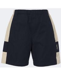 Saint Laurent - Cassandre Cotton Shorts - Lyst