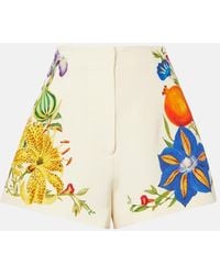 ALÉMAIS - Bedruckte High-Rise Shorts Flores - Lyst