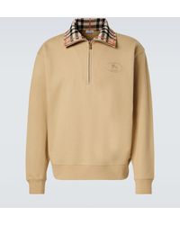 Burberry - Sweatshirt Check Aus Baumwoll-Jersey - Lyst