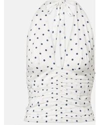 Posse - Edie Polka-Dot Halterneck Top - Lyst