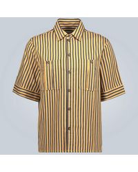 King & Tuckfield - Striped Short-sleeved Shirt - Lyst