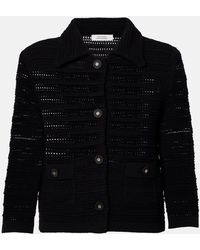 Dorothee Schumacher - Precise Pointelle Cotton-Blend Cardigan - Lyst