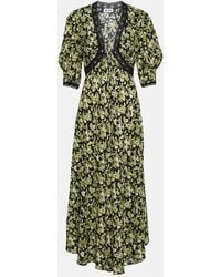RIXO London - Amina Floral-Print Crepe De Chine Dress - Lyst