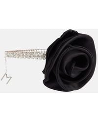 Magda Butrym - Floral-Applique Crystal-Embellished Choker - Lyst