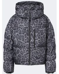 adidas By Stella McCartney - Hooded Leopard-Print Puffer Jacket - Lyst