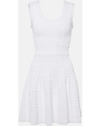 Alaïa - Robe En Maille Pointelle - Lyst