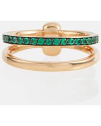 Pomellato - Together 18kt Rose Gold Ring With Emeralds - Lyst