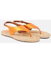 Paris Texas - Amalfi Metallic Leather Thong Sandals - Lyst