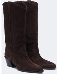 STAUD - Monty Suede Knee-High Boots - Lyst