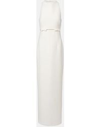 Safiyaa - Bridal Jalie Bow-Detail Crepe Gown - Lyst