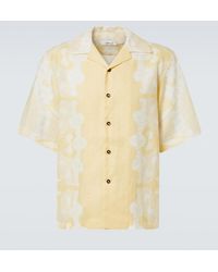 Commas - Floral Linen Bowling Shirt - Lyst