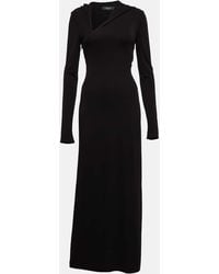 Versace - Vestido Largo De Jersey Con Capucha - Lyst