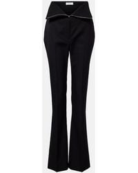McQueen - Wool Bootcut Pants - Lyst