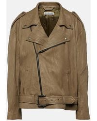 Acne Studios - Linor Oversized Belted Leather Jacket - Lyst
