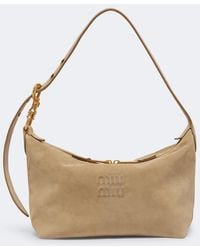 Miu Miu - Spirit Suede Shoulder Bag - Lyst