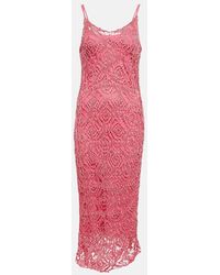 Tom Ford - Openwork Knit Maxi Dress - Lyst