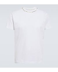 Valentino - Rockstud Cotton Jersey T-shirt - Lyst