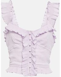 Isabel Marant - Cropped-Top Gimsy aus Crepe - Lyst